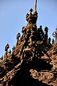 Myanmar - Mandalay, Shwe In Bin Kyaung a wonderful example of the Burmese unique teak architecture and wood-carving art.